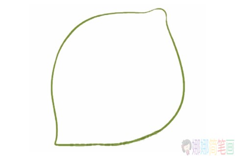 卡通柠檬简笔画的画法步骤图解教程及图片大全