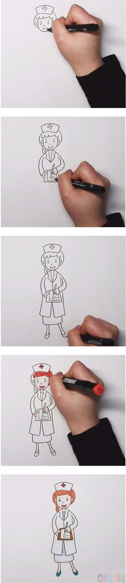医生简笔画步骤教程
