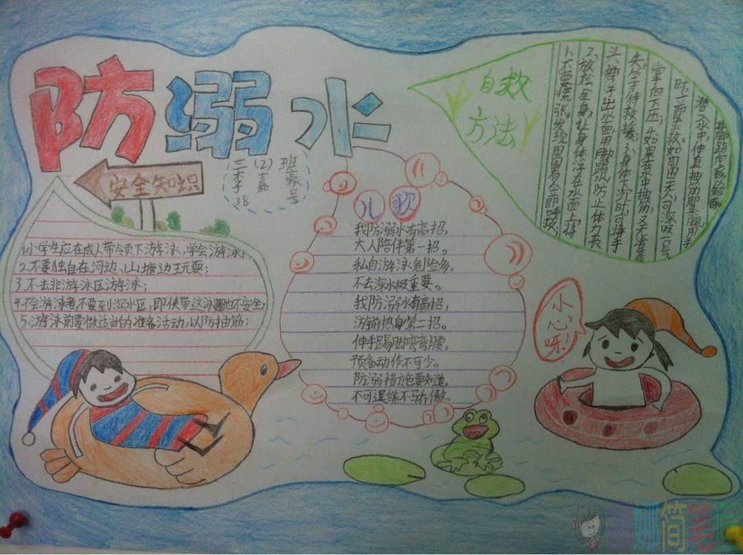 预防溺水珍爱生命手抄报