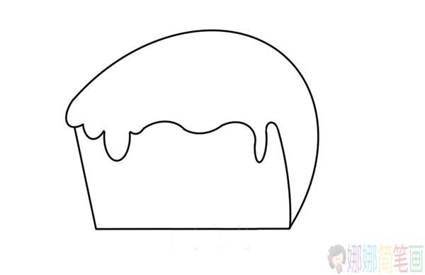 夹心蛋糕简笔画的画法步骤图片教程