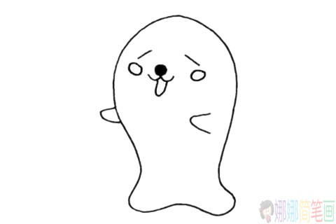 简单的海豹简笔画步骤,海豹简笔画图片大全