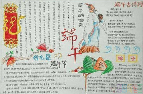 传统节日端午节手抄报