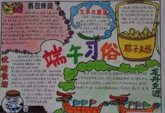 传统节日端午节手抄报