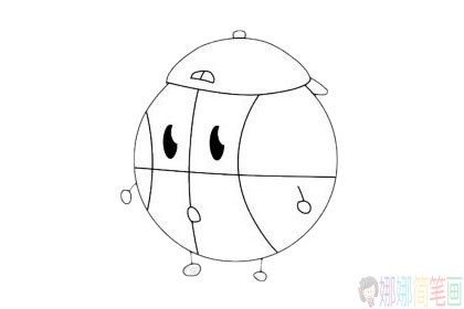 篮球简笔画步骤,篮球简笔画图片大全