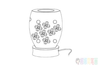灯具简笔画步骤,台灯简笔画图片大全