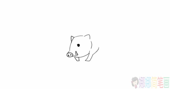 豪猪简笔画怎么画,带刺豪猪简笔画步骤手绘教程