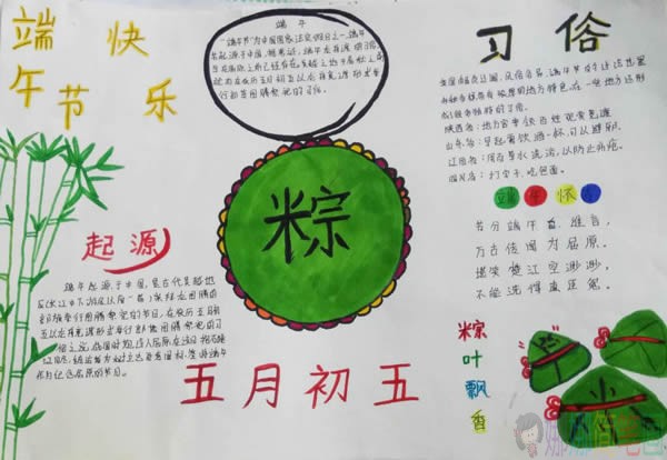 关于浓情端午节手抄报图片大全