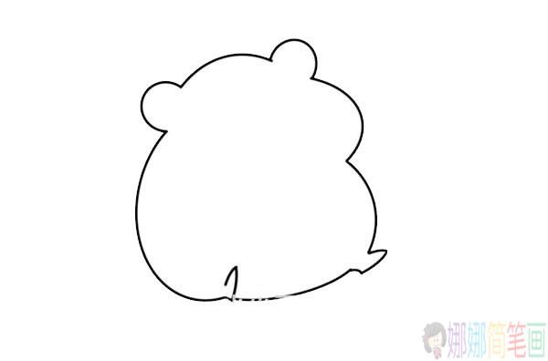 卡通仓鼠简笔画画法,仓鼠简笔画步骤