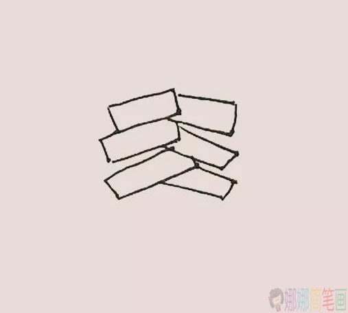 一串鞭炮简笔画彩色,鞭炮简笔画步骤