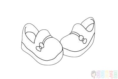 鞋子简笔画步骤,鞋子简笔画图片大全