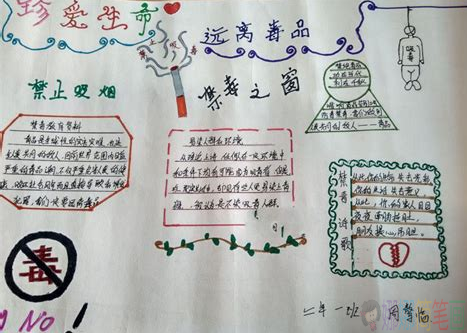 禁毒手抄报优秀获奖作品鉴赏