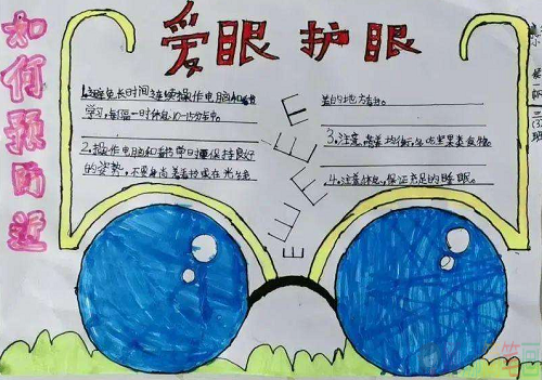 爱护保护眼睛手抄报图,爱护保护眼睛手抄报图获奖作品
