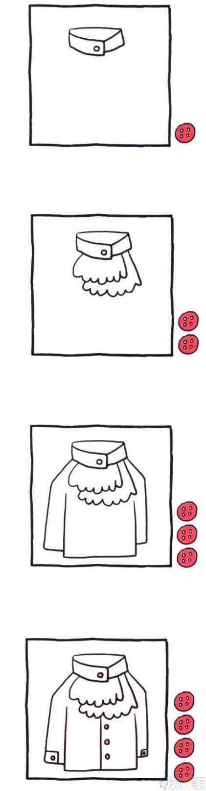 长袖礼服简笔画教程