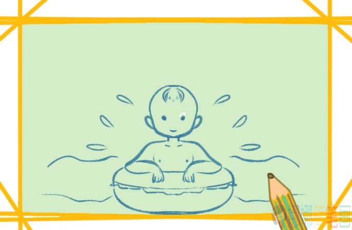 夏天游泳简笔画要怎么画