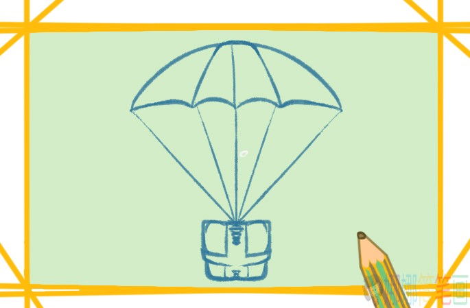 红蓝空投简笔画图片教程