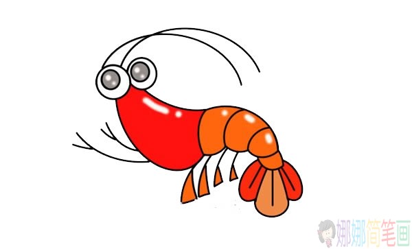 龙虾简笔画图片