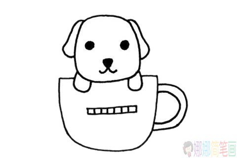 狗狗简笔画的步骤,狗狗简笔画图片大全
