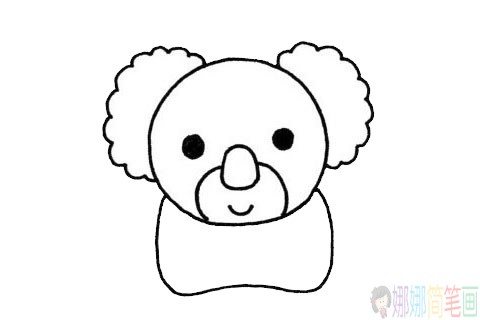 卡通考拉简笔画步骤,考拉简笔画图片大全