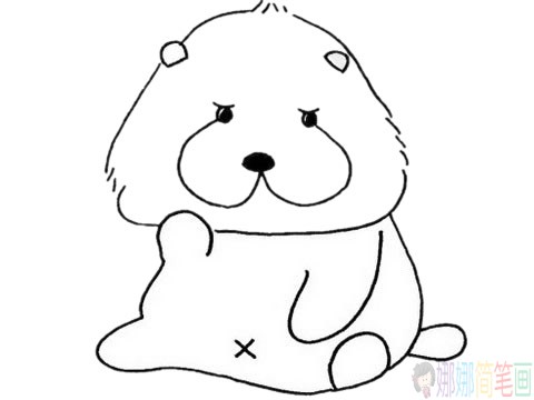 狗狗简笔画的步骤,狗狗简笔画图片大全