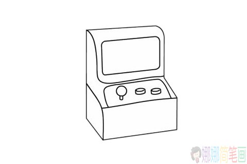 游戏机简笔画步骤,游戏机简笔画图片大全