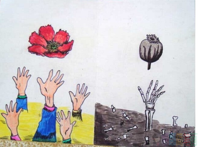珍爱生命远离毒品儿童画优秀作品图鉴