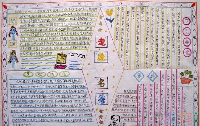 走进名著手抄报图片大全