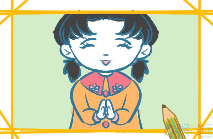 微笑的女生简笔画要怎么画