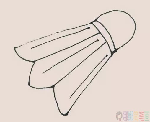 羽毛球简笔画步骤,羽毛球简笔画图片大全