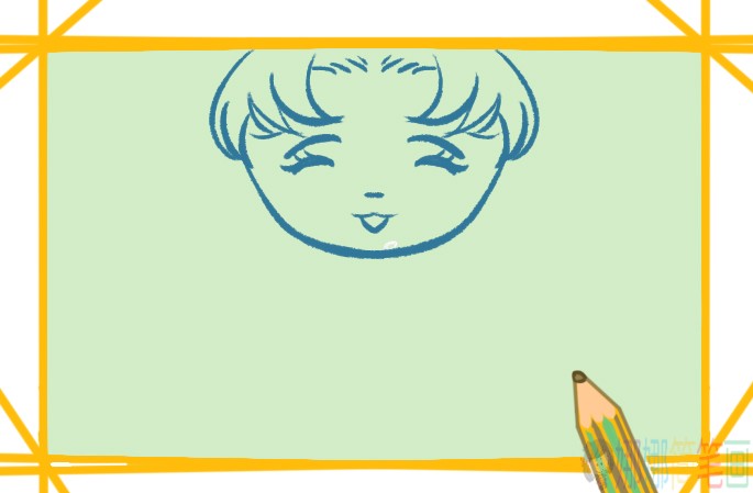 微笑的女生简笔画要怎么画