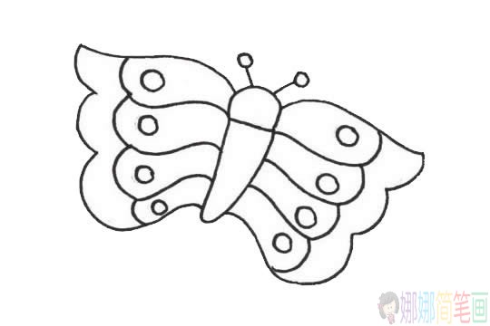 卡通蝴蝶简笔画步骤,蝴蝶简笔画图片大全