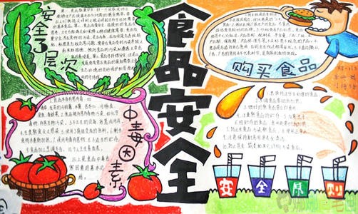 食品卫生手抄报图片大全