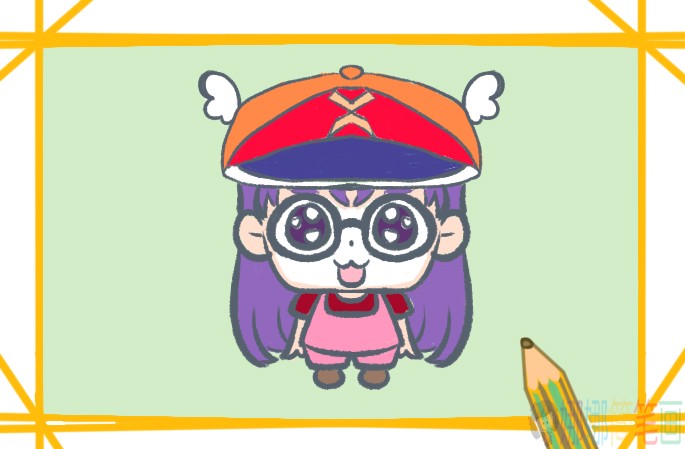 开心的阿拉蕾简笔画要怎么画