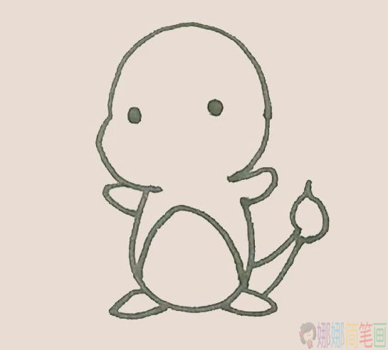 小火龙简笔画步骤,小火龙简笔画大全