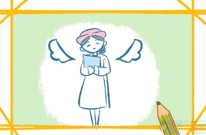 温柔可爱的护士姐姐简笔画