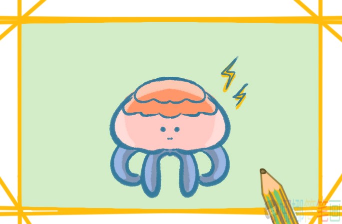 水母简笔画画法