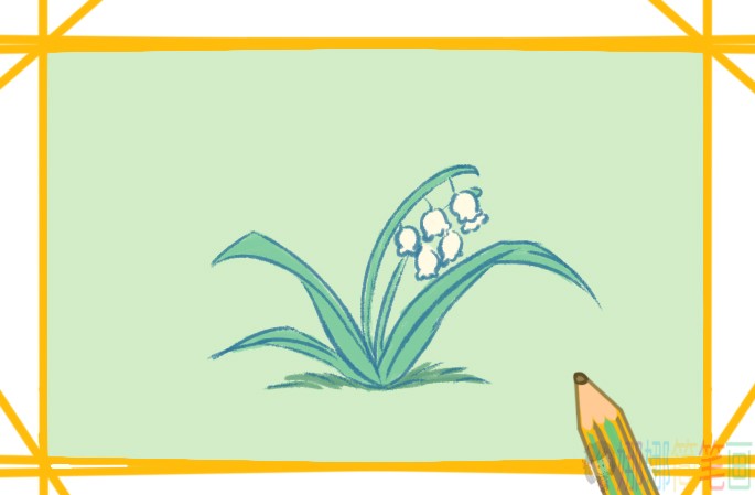 铃兰花简笔画图片