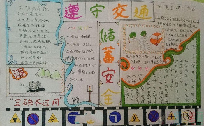 2020交通安全手抄报图片大全