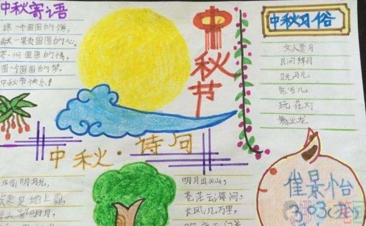 关于中秋节手抄报图片大全