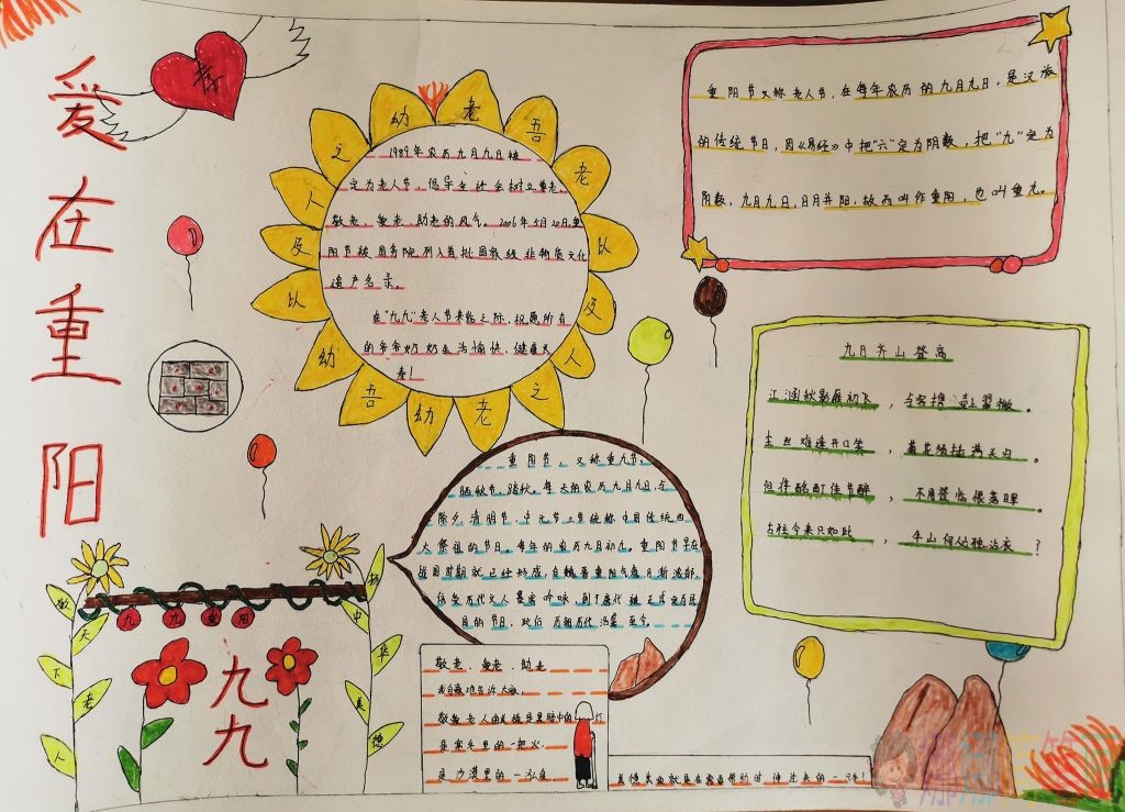 重阳节手抄报图片