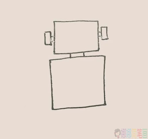 机器人简笔画教程步骤图