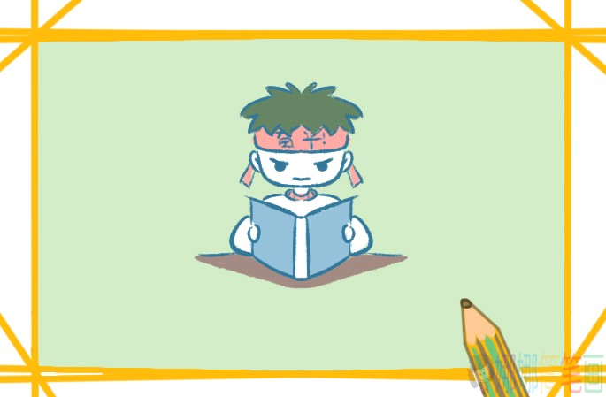 高考加油简笔画图片