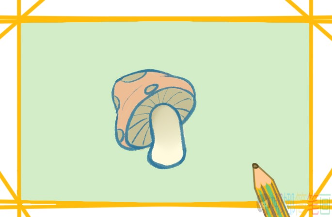 好看的小蘑菇简笔画