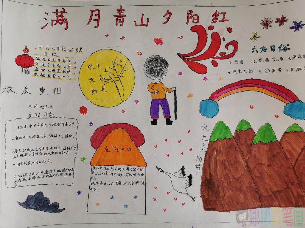重阳节手抄报图片