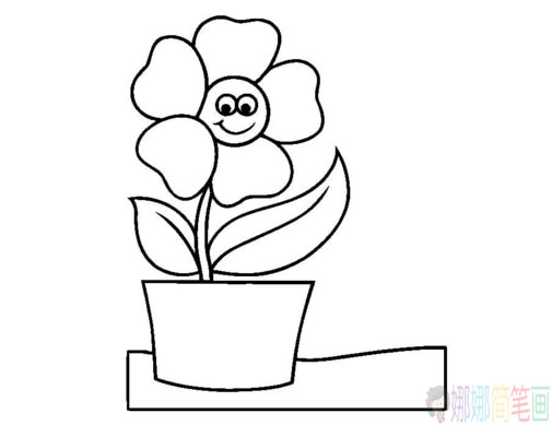 向日葵简植物笔画图片大全