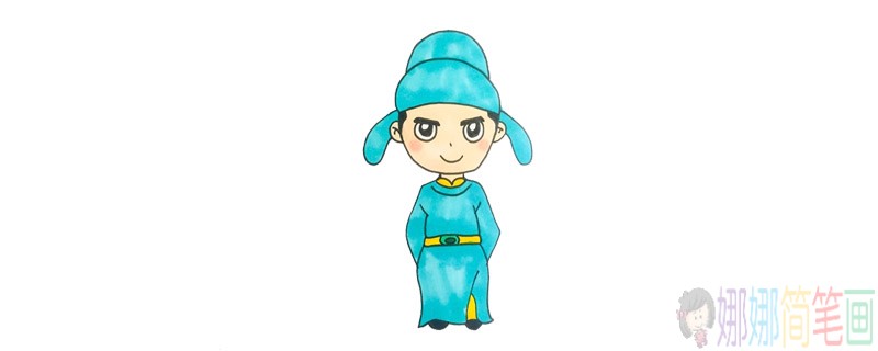 诗人李白简笔画