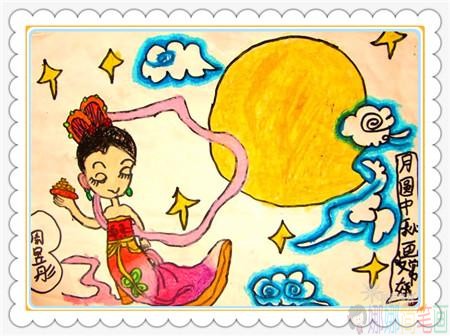 中秋节幼儿绘画作品
