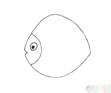 热带鱼简笔画教程