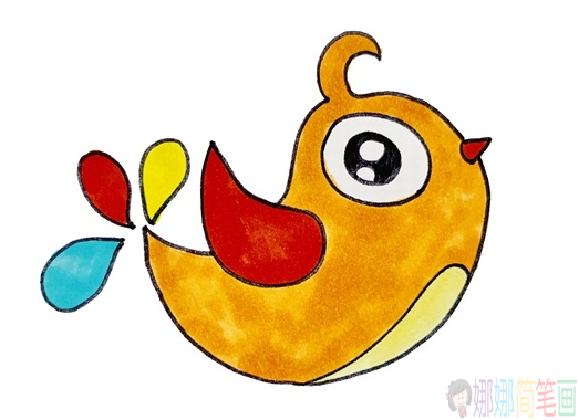 喜鹊简笔画绘画步骤教程