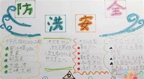 防汛防雷手抄报图片