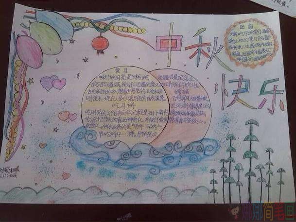 关于中秋节的手抄报